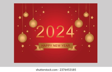 Vector happy new year banner, card, background, poster design illustration eps