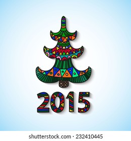 Vector Happy New Year card