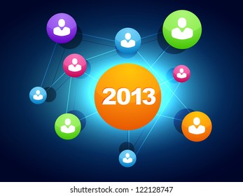 vector happy new year concept design