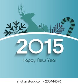 Vector Happy new year illustration.