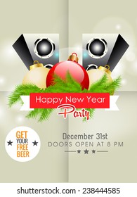 Vector Happy new year illustration.