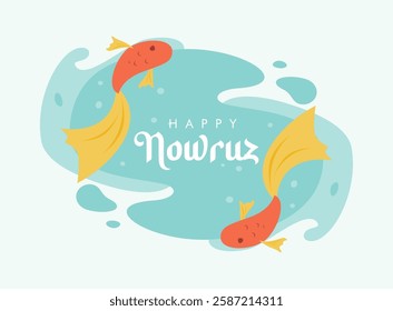 vector happy nowruz poster template