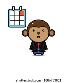 Vector Happy Payday Brown Ape Design