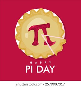 vector happy  pi day background template 