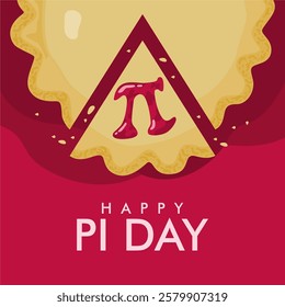 vector happy  pi day background template 