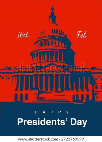 vector happy presidents day background template
