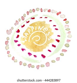 Vector of happy stains for kids background as stylized multicolor template for web.