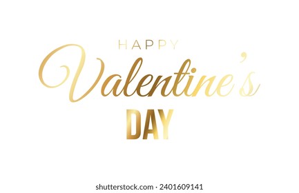 Vektor glückliche valentiner Tag Typografie Stil.