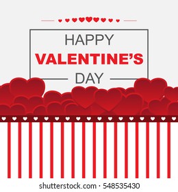 Vector happy valentines card background