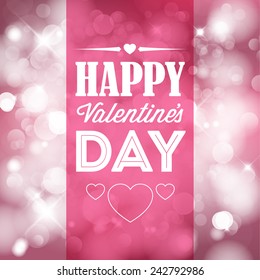 Vector Happy Valentine's card with love text