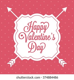 Vector happy valentine's day alphabet with vintage background