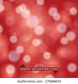 Vector Happy Valentine's Day background with hearts.