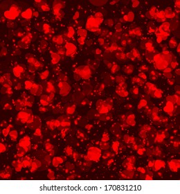Vector Happy Valentine's Day background with hearts.
