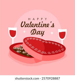 vector happy valentines day background template
