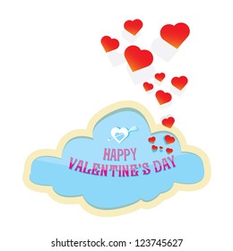 vector Happy valentines day card. love postcard. lovely background for design. valentine day love beautiful background.