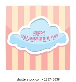 vector Happy valentines day card. love postcard. lovely background for design. valentine day love beautiful background.