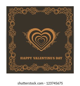 vector Happy valentines day card. love postcard. lovely background for design. valentine day love beautiful background.