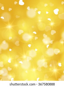 Vector Happy Valentine's day card hearts light background.