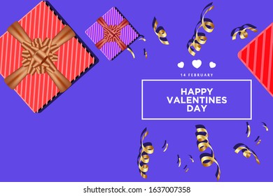 Vector Happy Valentine's Day. design for holiday greeting cards.
