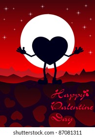 vector happy valentine's day greeting card