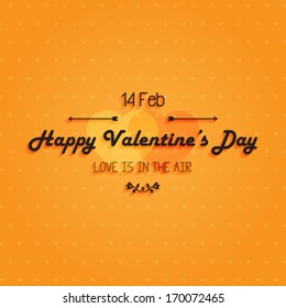 Vector, Happy valentines day label for card design
