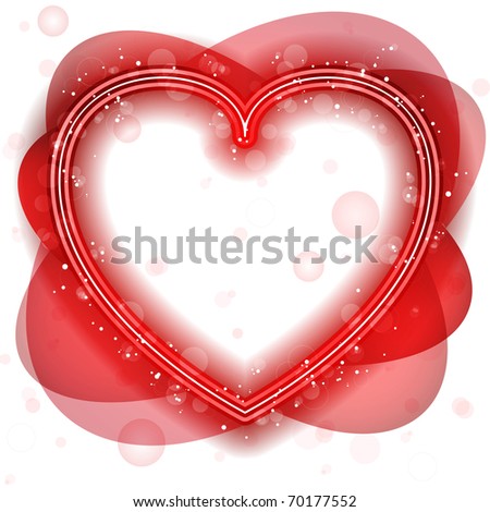 Vector - Happy Valentine's Day Neon Heart