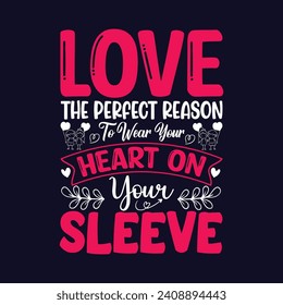 Día de San Valentín feliz para vectores, diseño de camiseta para tipografía sublimada 