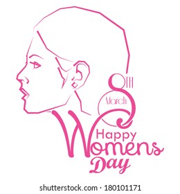 Vector Happy Women's Day Card Image Editable
