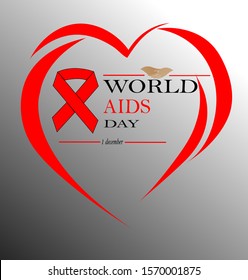 vector happy world aids day