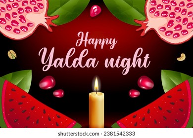 Vector happy yalda night  background design.