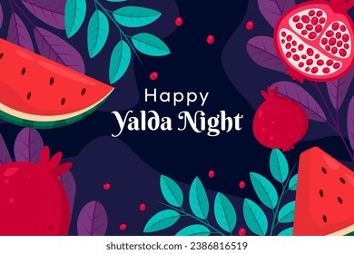 vector Happy Yalda Night background illustration design