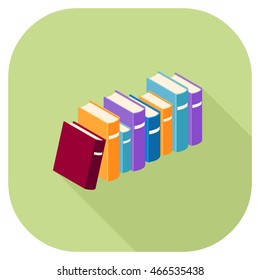 Vector hardcover books.
Book Icons.
Library Books.