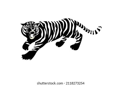 vector Harimau With Background White