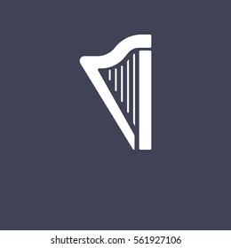 Vector harp icon