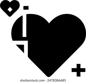 Vector de corazón, corazón amoroso