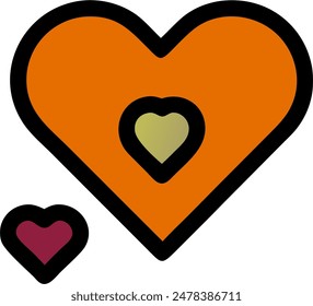 Vector of hart, loving hart