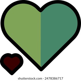 Vector of hart, loving hart