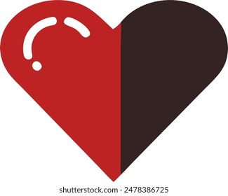Vector de corazón, corazón amoroso