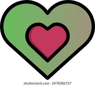 Vector de corazón, corazón amoroso