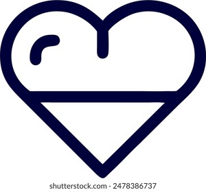 Vector of hart, loving hart