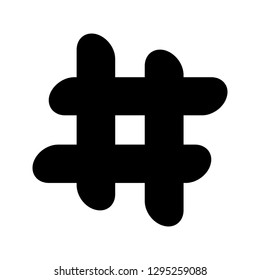 Hash Tag Icon Pop Art Style Stock Vector (Royalty Free) 1154373823