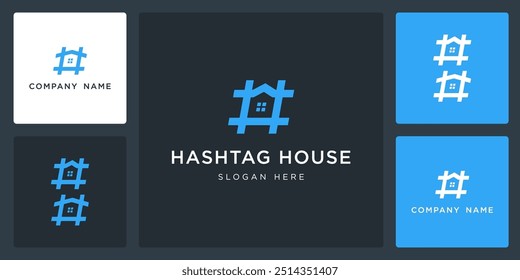Vector del logotipo de la casa de la etiqueta y de la Plantilla del diseño del icono, se puede utilizar en los diversos medios fácilmente, editable