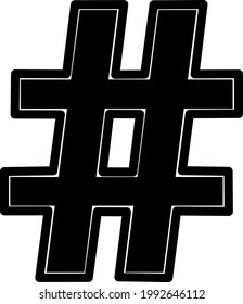 Vector hashtag symbol for your business.