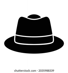 Vector Hat Glyph Icon Design
