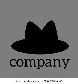 logotipo de sombrero vector para icono, logotipo, ilustración y negocio