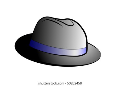 Vector hat on a white background.