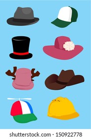 vector  hat set