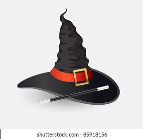 Vector hat of the wizard