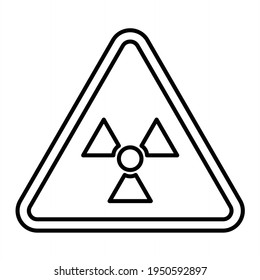 Vector Hazard Outline Icon Design

