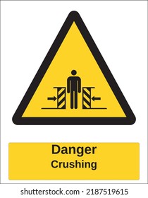 vector hazard warning sign iso standard pictogram vector hazard warning sign iso standard pictogram